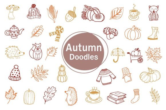 Autumn Doodles: A Charming Fall Font for Creative Projects