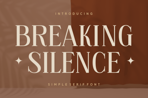 Breaking Silence: Where Elegance Meets Modern Typography