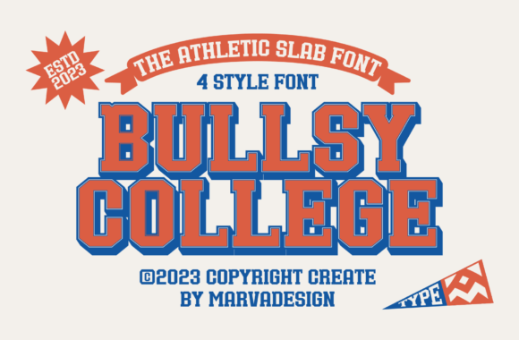 Bullsy College Font: Classic Sport Style for Modern Design
