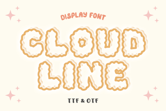 Discover Cloud Line: The Playful Line Font for Fun Designs