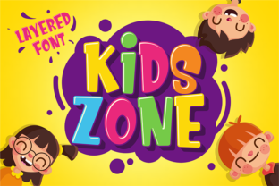 Discover Kids Zone: A Layered Font for Playful Design