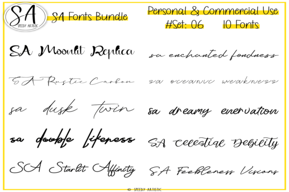 Discover Script and Handwritten Bundle 6: 10 Creative Fonts