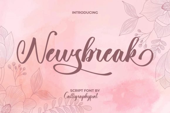 Discover the Elegant Newsbreak Script Font
