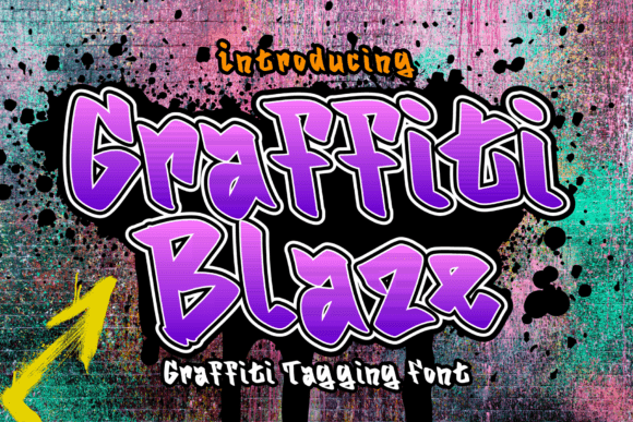 Graffitti Blaze: Ignite Your Designs with Street Art Energy