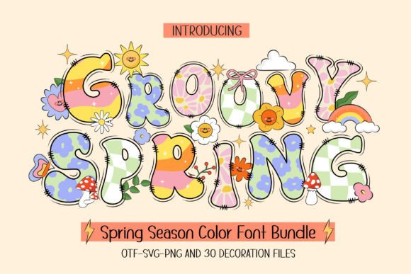 Groovy Spring: A Vibrant Font for Seasonal Designs
