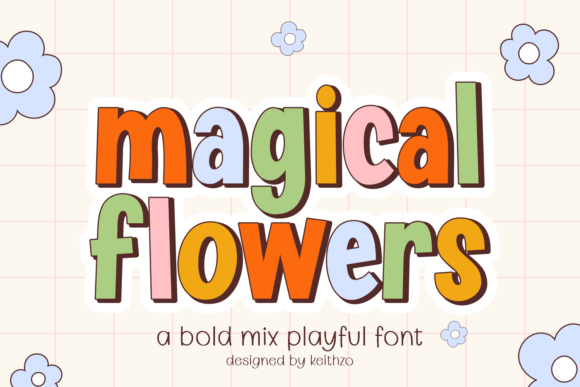 Magical Flowers: A Font Full of Joy and Creative Spark