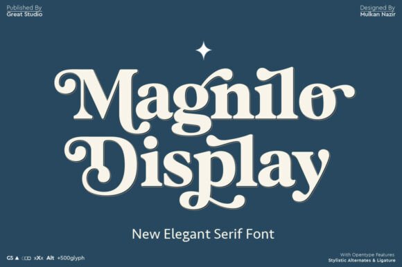 Magnilo Display: A Modern Vintage Serif for Elegant Design