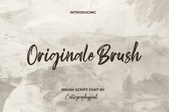 Originale Brush: A Vintage Textured Script Font