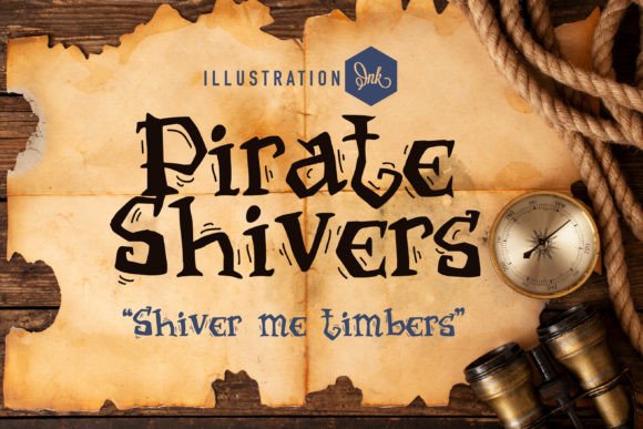 Pirate Shivers: A Whimsical Font for Adventurous Designs