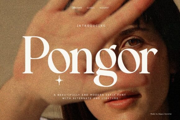 Pongor: A Typeface of Retro Elegance and Modern Flair