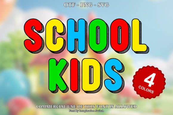 School Kids Font: Vibrant Creativity for Your Designs