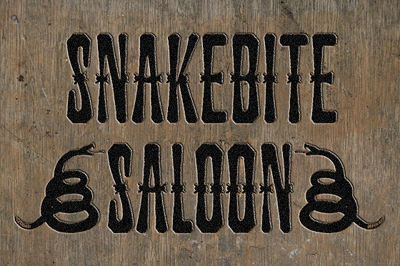 Snakebite Saloon: A Timeless Western Typeface
