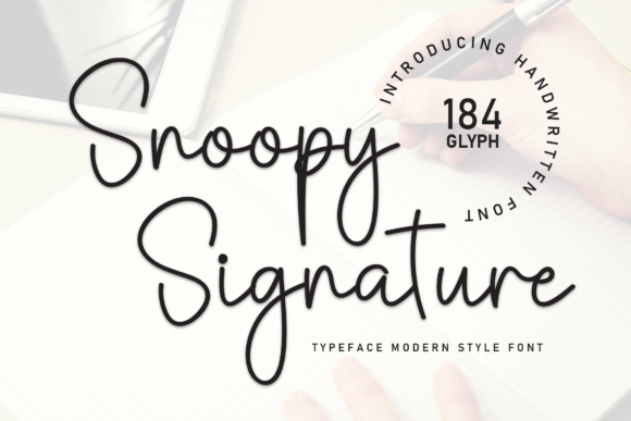 Snoopy Signature: An Elegant Script Font for Timeless Designs