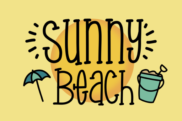 Sunny Beach: A Playful Font for Tropical Designs