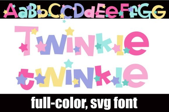 Twinkle Twinkle: A Whimsical Color Font for Creative Projects